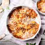 Three-Cheese Lasagna Skillet with Spinach
