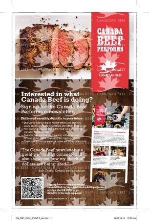 Canada Beef Performs Print and Digital Ads