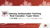 Canada Beef Information Gateway Training Documents 