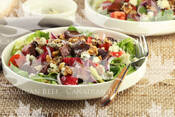 Pan-Seared Steak Salad with Strawberries and Blue Cheese