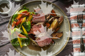 Crusted Oven-Roasted Beef and Veg with Horseradish Sauce (Petite Tender)