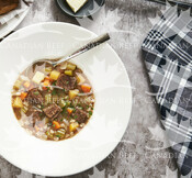 Slow-Simmered Beef and Barley Soup (Cross Rib)