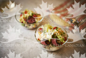 Grilled Fajita-Style Layered Steak Salad (Flat Iron)