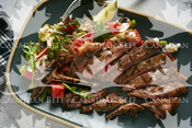 Zippy Grilled Steak with Savoury Melon Salad (Bone-In Strip Loin - Wing)
