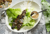 Singapore-Style Beef Satay with Rojak Salad (Hanger)
