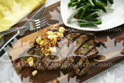 Rosemary Grilled Steak with Brie and Pecans (Strip Loin)