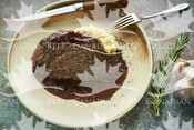 Skillet Fast-Fry Steaks with Simple Cranberry Pan Sauce