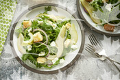 Pear and Goat Cheese Watercress Salad