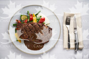Grilled Rib Eye Steak with Peppercorn Sauce