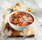 Minestrone with Mucho Meatballs