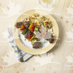 Beef & Veggie Skewers with Quinoa & Cauliflower