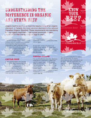 Fact Sheet - Understanding The Difference In Organic And Other Beef