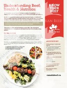 Fact Sheet – Understanding Beef: Health & Nutrition