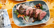 Mediterranean Roast Beef with Roasted Carrots
