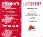 Canada Beef Market Language Corporate Business Cards