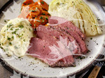 Slow Cooker Corned beef Dinner with Braised Cabbage