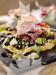 Steak and Corn Tostados with Herbed Bean Salad and Pickled Radish